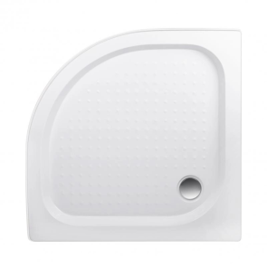 Lidz Набор: Душевая кабина Latwa SC90x90.SAT.LOW.DGR, полукруглая, стекло тонированное 4 мм + Душевой поддон Kapielka ST90x90x14 №7