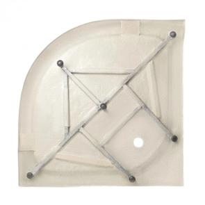 Lidz Набор: Душевая кабина Latwa SC90x90.SAT.LOW.DGR, полукруглая, стекло тонированное 4 мм + Душевой поддон Kapielka ST90x90x14 №9