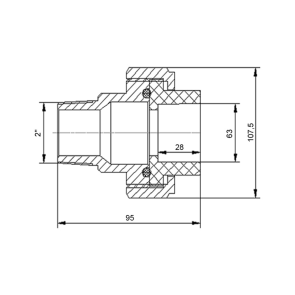 Американка PPR Blue Ocean 63х2" ЗР №6