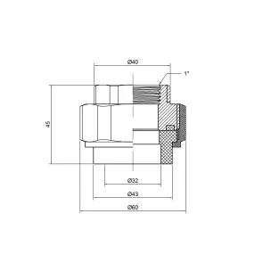 Згін "Американка" PPR Thermo Alliance 32х1" ВР №3