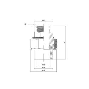 Згін "Американка" PPR Thermo Alliance 20х1/2" ЗР №4