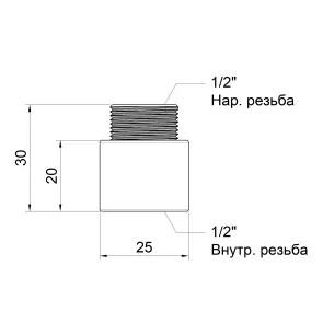 Удлинитель Icma 20х1/2" №19 №3