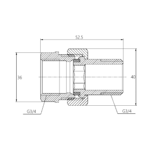 Згін "Американка" Thermo Alliance Forte 3/4" прямий SF190W20 №6