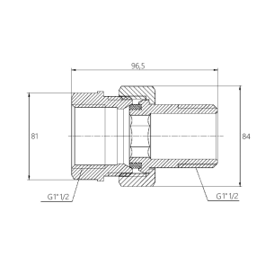 Згін "Американка" Thermo Alliance Forte 1 1/2 прямий SF190W40 №2