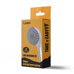Лейка для ручного душа Лейки Lidz Niagara 01 98 мм округлая LDNIA01CRM22034 Chrome №4
