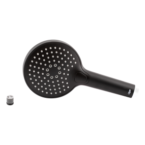 Лійка для ручного душу Qtap Rucni 120 мм округла QTRUCA120O3KBB Black Matt №3