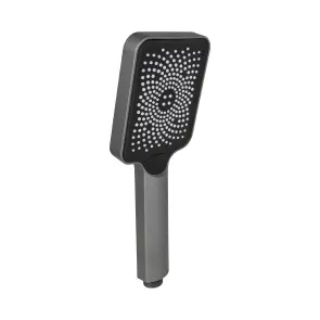 Qtap Rucni Лійка для ручного душу 145x90 мм прямокутна QTRUCA145S1GRP Graphite №3