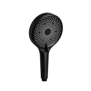 Лейка для ручного душа Qtap Rucni D 130 мм округлая QTRUC125BLM45953 Black Matt №1