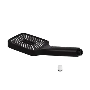 Воронка для ручного душа Qtap Rucni 140x110 мм прямоугольная QTRUC125BLM45955 Black Matt №2