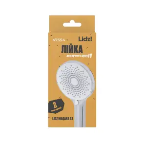 Лійка для ручного душу Lidz Niagara 32 120 мм округла LDNIA32CRM47554 Chrome №4