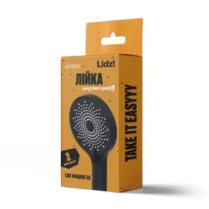 Лійка для ручного душу Lidz Niagara 32 120 мм округла LDNIA32BLM47555 Matt Black №4