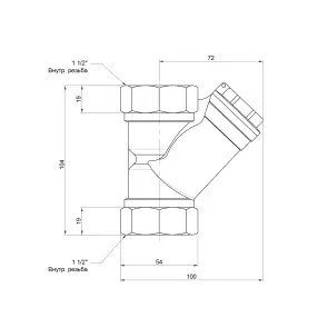 Фильтр SD Forte 1" 1/2 для воды SF124W40 №3