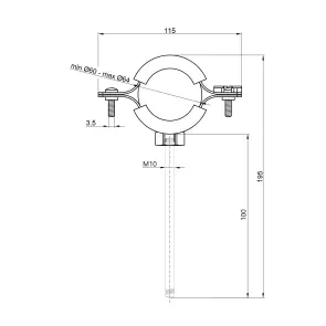 Хомут Thermo Alliance Forte 2" (D60-64 мм) SF10050 №2