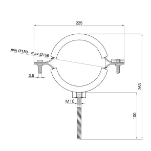 Хомут Thermo Alliance Forte 6" (D159-166 мм) SF100150 №2