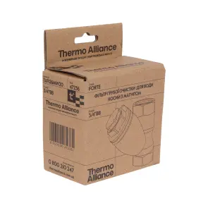 Фильтр грубой очистки Thermo Alliance Forte для воды 3/4"ВВ косой с магнитом TAF126MW20 №6