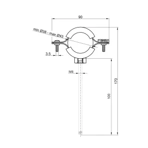 Хомут Thermo Alliance Forte 11/4" (D38-43 мм) SF10032 №5