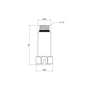 Заглушка "пробка" PPR Thermo Alliance 1/2" ЗР №4