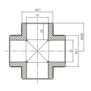 Хрестовина PPR Thermo Alliance 32 №4