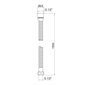 Шланг Lidz Niagara 03 1,5 м LDNIA03CRM35452 Chrome №2
