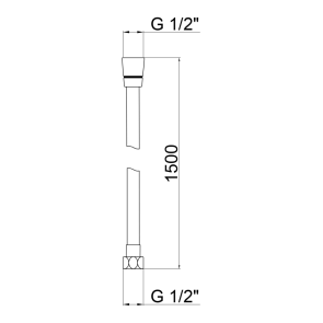 Шланг Lidz Niagara 09 1,5 м LDNIA09CRM35458 Chrome №2