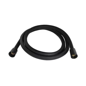 Шланг для ручного душу Qtap Hadice 1600 мм прямоугольний QTHADPVCSQ160B Black Matt №1
