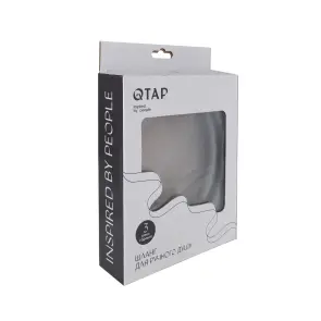 Шланг для ручного душу Qtap Hadice 1600 мм прямоугольний QTHADPVCSQ160B Black Matt №3
