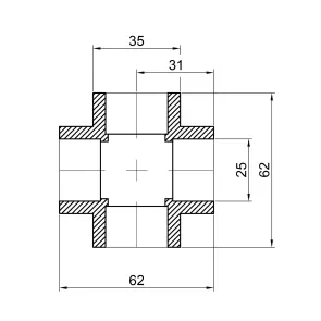 Хрестовина PPR Thermo Alliance 25 №4