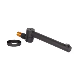 Излив для систем скрытого монтажа Qtap Vytok 240 мм округлый QTVYT246BLM45935 Black Matt №3