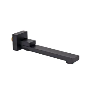 Вилив для систем прихованого монтажу Qtap Vytok 200 мм прямокутний QTVYT246BLM45937 Black Matt №1