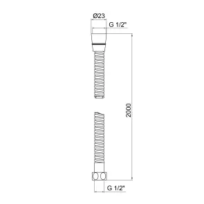 Шланг Lidz Niagara 04 2 м LDNIA04CRM35453 Chrome №5