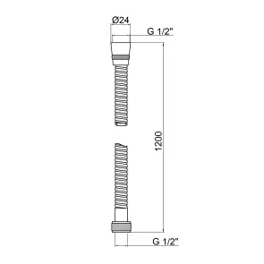 Шланг Lidz Niagara 07 1,2 м LDNIA07CRM35455 Chrome №6