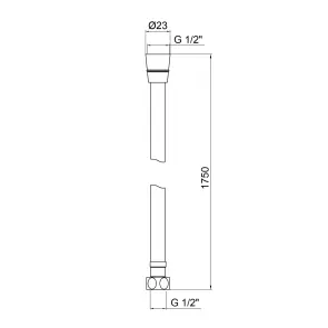 Шланг Lidz Niagara 09 1,75 м LDNIA09CRM35459 Chrome №6