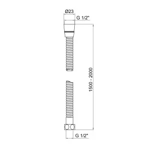 Шланг Lidz Niagara 12 1,5-2,0 м LDNIA12CRM35460 Chrome №6