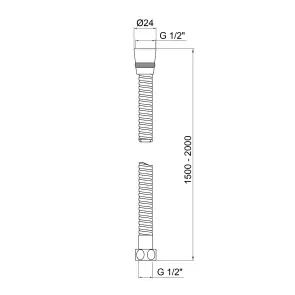 Шланг Lidz Niagara 13 1,5-2 м LDNIA13CRM35461 Chrome №5