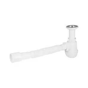 Сифон для кухонной мойки Lidz (WHI) 60 05 M001 00 (выход 50 мм) №1