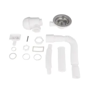Сифон для кухонной мойки Lidz (WHI) 60 05 M001 01 EURO (выход 50 мм) №8