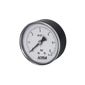 Манометр Icma 1/4" 0-6 бар, заднее подключение №243 №4