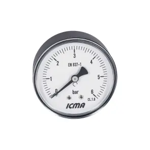 Манометр Icma 1/4" 0-6 бар, заднее подключение №243 №5