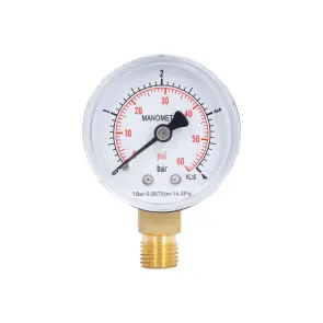 Манометр Thermo Alliance Standart 50 мм 1/4", нижнє підмикання SD1704B №1