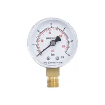 Манометр Thermo Alliance Standart 50 мм 1/4", нижнее подключение SD1706B