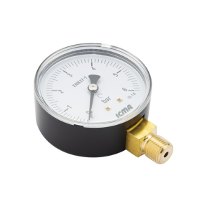 Манометр Icma 1/4" 0-10 бар, нижнє підключення №244 №3