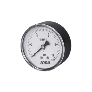 Манометр Icma 1/4" 0-10 бар, заднє підключення №243 №4