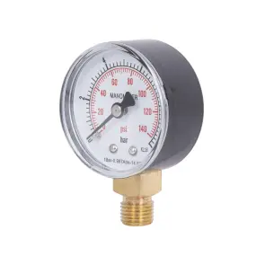 Манометр Thermo Alliance Standart 10 бар 1/4", нижнє підмикання SD17010B №3