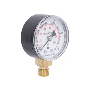Манометр Thermo Alliance Standart 10 бар 1/4", нижнє підмикання SD17010B №4