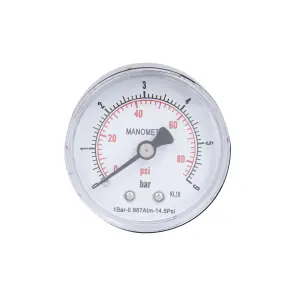 Манометр Thermo Alliance Standart 6 бар 1/4" , заднє підмикання SD1716B №1