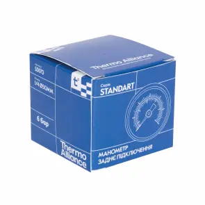 Манометр Thermo Alliance Standart 6 бар 1/4" , заднє підмикання SD1716B №7