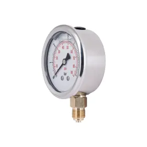 Манометр із гліцерином Thermo Alliancе Forte 6 бар, 1/4"З, нижнє підключення TAF170G6B №3