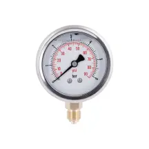 Манометр с глицерином Thermo Alliancе Forte 6 бар, 1/4"С, нижнее подключение TAF170G6B