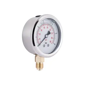 Манометр із гліцерином Thermo Alliancе Forte 6 бар, 1/4"З, нижнє підключення TAF170G6B №4