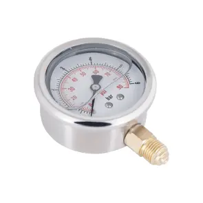 Манометр із гліцерином Thermo Alliancе Forte 6 бар, 1/4"З, нижнє підключення TAF170G6B №5